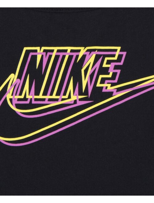 NIKE Toddler Girls Futura Short Sleeves T-shirt and Knit Shorts, 2-Piece Set