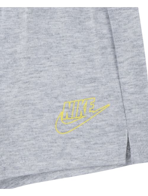 NIKE Toddler Girls Futura Short Sleeves T-shirt and Knit Shorts, 2-Piece Set