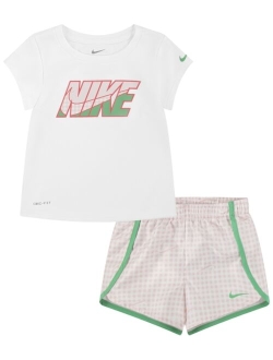 Toddler Girls Pic-Nike Sprinter T-shirt and Shorts, 2 Piece Set