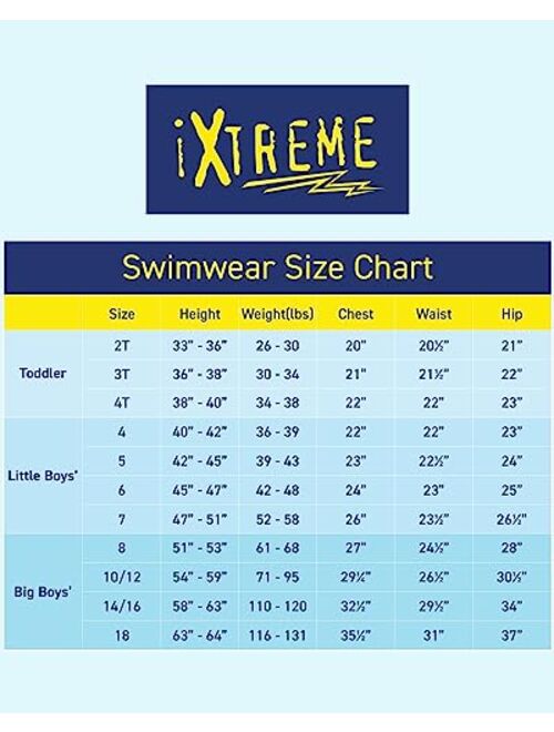 iXtreme Boys' Rash Guard - UPF 50+ Quick Dry Sand and Sun Protection Swim Shirt (4-18)