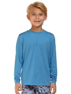 INGEAR Boys UPF50+ Long Sleeve UV Sun Protection Swim Shirt Quick Dry Outdoor Rash Guard for Boys