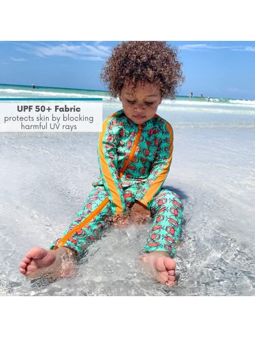 SwimZip UPF 50+ Boys Long Sleeve Sunsuit (Multiple Colors)