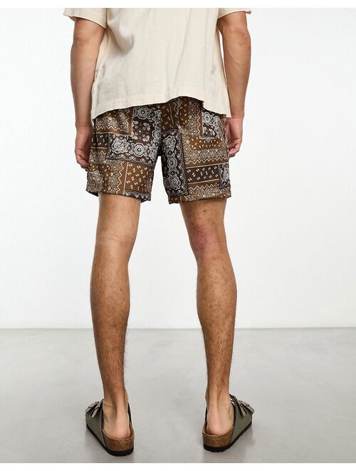 PacSun mesh shorts in bandana paisley print