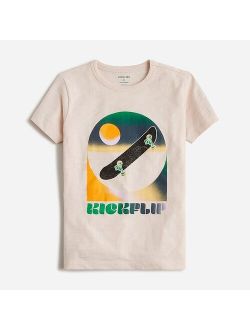 Kids' "kickflip" graphic T-shirt
