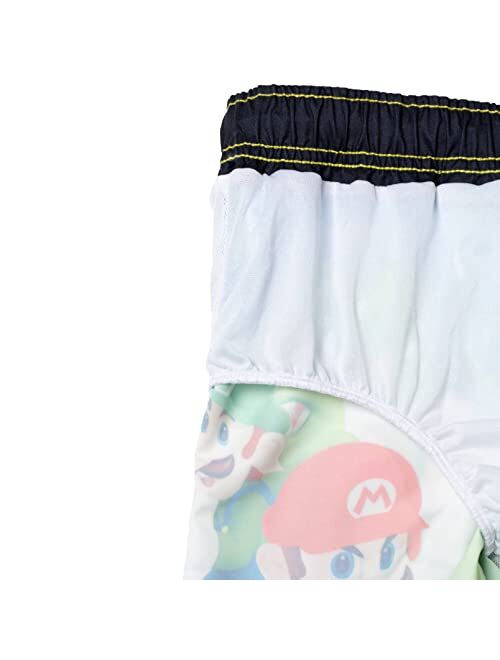 SUPER MARIO Nintendo Mario Luigi Yoshi Bathing Suit Swim Trunks Toddler to Little Kid