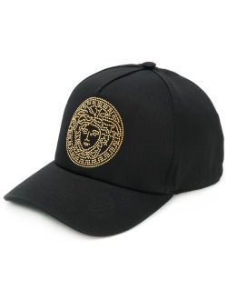 Medusa stud-embellished cap