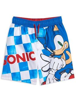 SEGA Sonic The Hedgehog Knuckles Tails Swim Trunks Bathing Suit Toddler to Big Kid