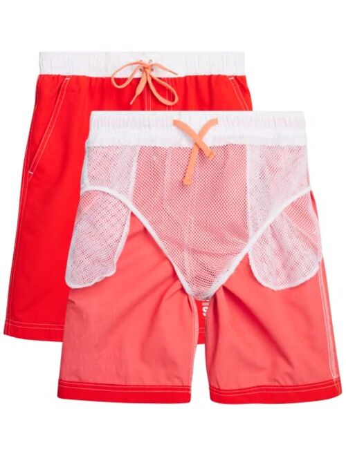 Big Chill Boys' Swim Trunks - UPF 50+ Boys' Bathing Suit - Quick Dry Board Shorts Swimsuit (Sizes: 4-18)