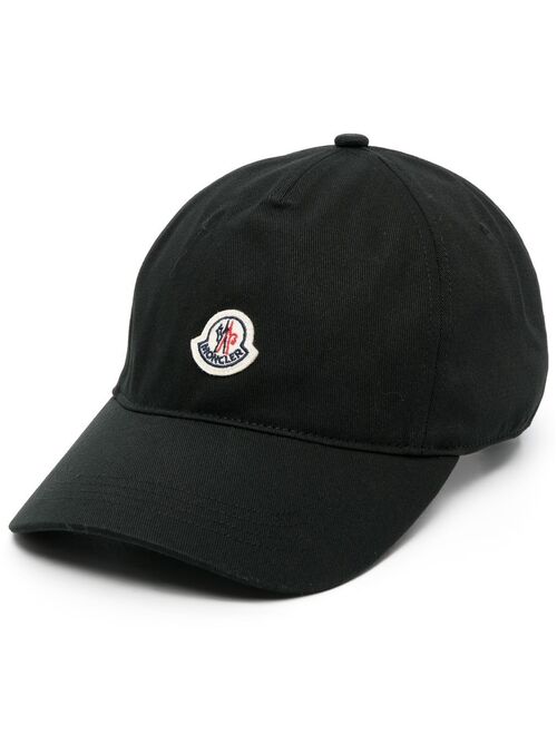 Moncler logo-patch cotton cap