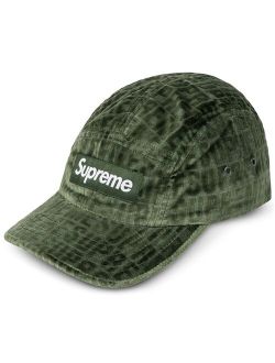 Supreme velvet pattern camp cap