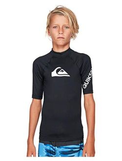 Boys' All Time Short Sleeve Youth Rashguard Surf Shirt