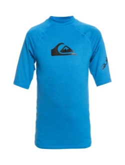 Boys' All Time Short Sleeve Youth Rashguard Surf Shirt