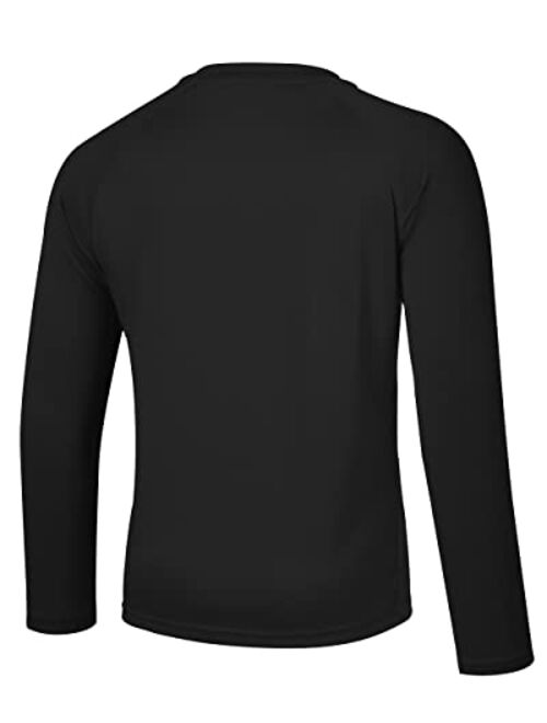 Willit Boy's UPF 50+ Sun Protection Shirt Long Sleeve Rash Guard Swim Shirts Youth SPF Fishing Quick Dry Shirt