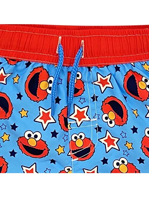 Sesame Street Elmo Baby Pullover Rash Guard and Swim Trunks Outfit Set Infant to Toddler