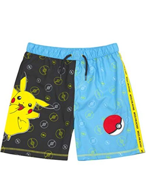 Pokemon Swim Shorts Boys Pikachu Swimming Pants Trunks Kids & Teens