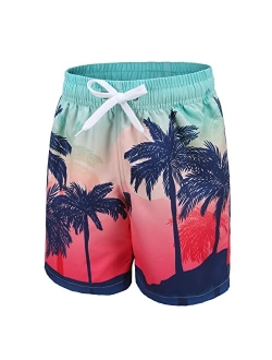 Moon Tree Boys Swim Trunks Kids Quick Dry Beach Boards Shorts Swimsuits Shorts UPF 50+ Sun Protection