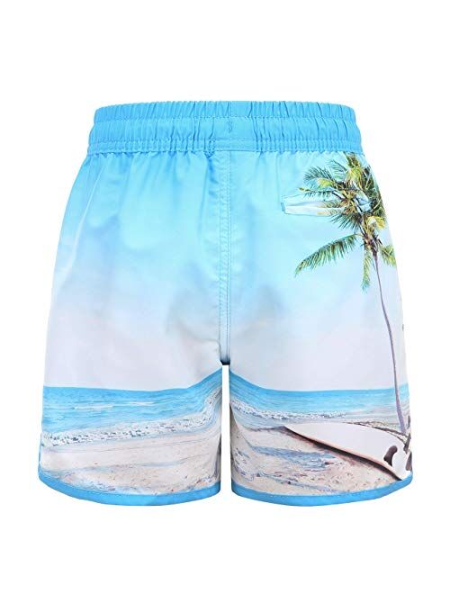 Moon Tree Boys Swim Trunks Kids Quick Dry Beach Boards Shorts Swimsuits Shorts UPF 50+ Sun Protection