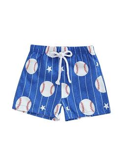 BULINGNA Toddler Baby Boys Swim Shorts Leaves Print Swimming Trunk Kids Boy Hawaiian Beach Board Shorts Swimwear