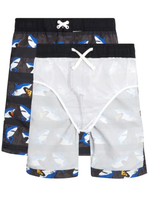 iXtreme Boys' Rashguard Set - UPF 50+ 2-Piece Long Sleeve Swim Shirt and Trunks Swimsuit Set (Infant/Toddler/Kid)