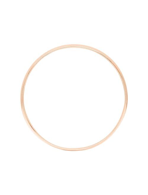 Brilliant Expressions Women's 10K or 14K Rose, White or Yellow Gold 2MM Petite Classic Plain Wedding Band