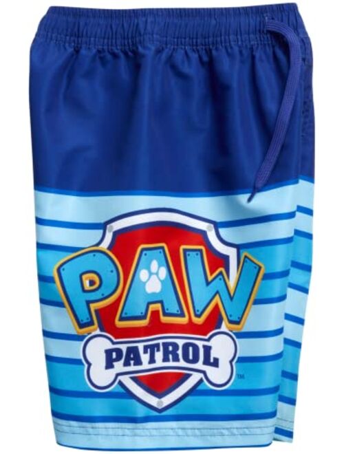 Nickelodeon Boys' Paw Patrol UPF 50+ Rash Guard Set - Chase, Marshall Swim Shirt and Trunks (2T-7)