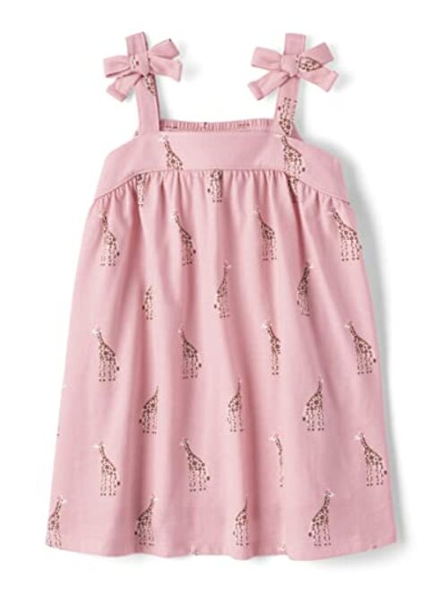 The Children's Place Baby Toddler Girls Tie Shoulder Casual Dress
