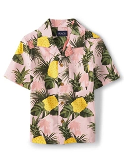 Toddler Boys Short Sleeve Button Down Shirt