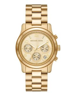 Women's Runway Chronograph Gold-Tone Stainless Steel Bracelet Watch, 38mm