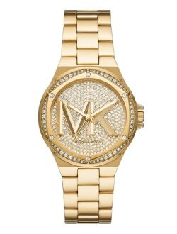 Women's Lennox Three Hand Gold-Tone Stainless Steel Bracelet Watch 37mm