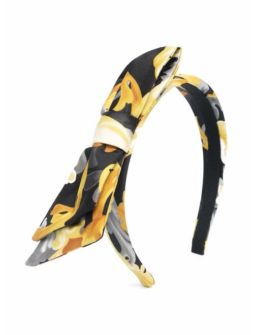 Versace Kids baroque print headband