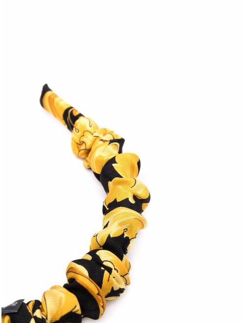 Versace Kids baroque-print silk headband