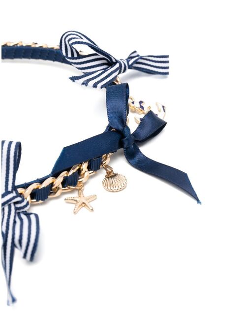 Monnalisa chain-detail head band