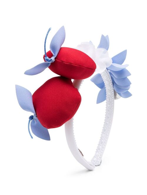 Monnalisa apple applique hairband