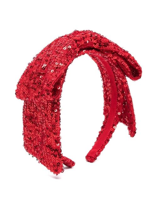 Monnalisa sequin-embellished headband