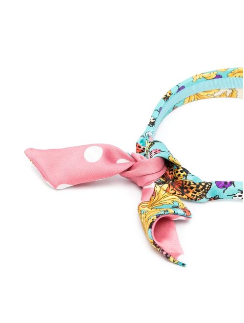 Versace Kids Barocco-print headband