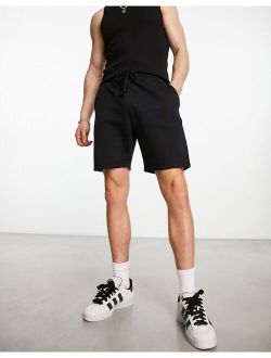 jersey shorts in black