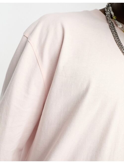 COLLUSION long sleeve t-shirt in light pink