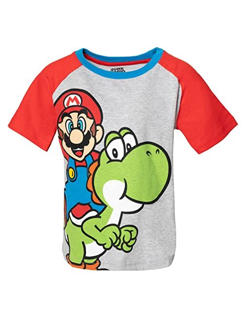 SUPER MARIO Nintendo Mario Yoshi Graphic T-Shirt & French Terry Shorts Set