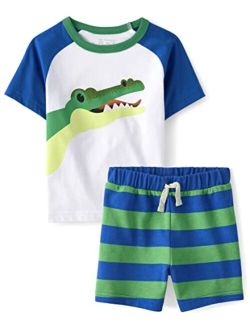 boys And Toddler Boys Short Sleeve Top and Shorts, 2 Pc Set