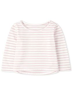 Baby Toddler Girl Long Sleeve Striped Basic Layering Tee