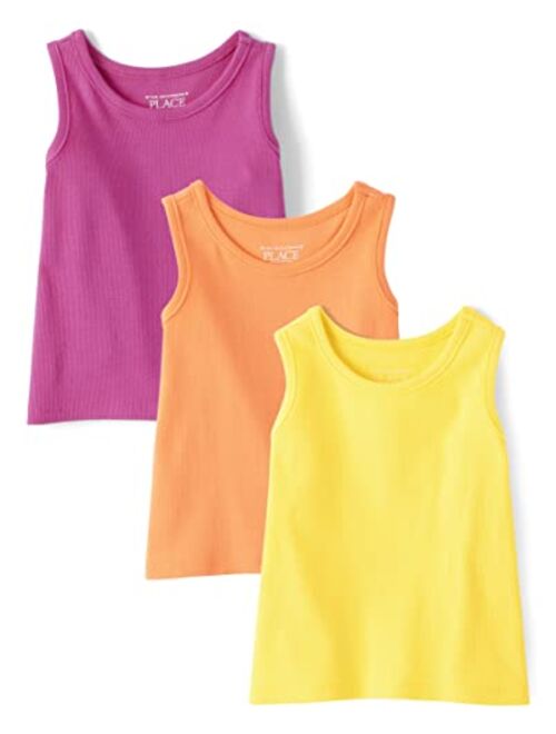 The Children's Place Baby Toddler Girls Sleevess Tank Tops 3 Pack