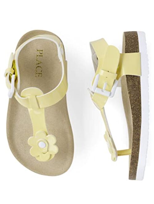 The Children's Place Unisex-Child and Toddler Girls Thong Sandals