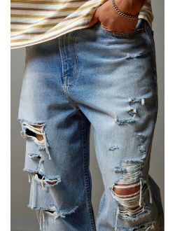 Baggy Skate Fit Shredded Jean