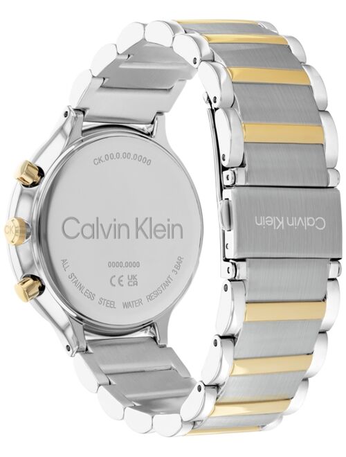 CALVIN KLEIN Women's Multifunction Two-Tone Stainless Steel Bracelet Watch 38mm