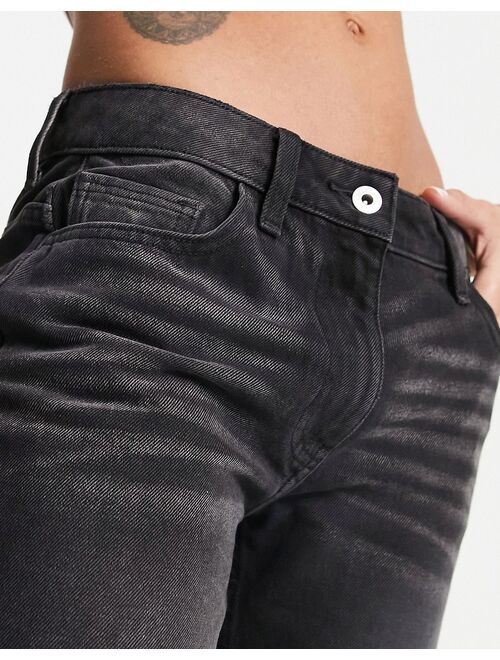 COLLUSION x005 straight leg jeans in washed black