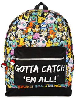 Pokemon Backpack Gamer Bag with Adjustable Straps One Size