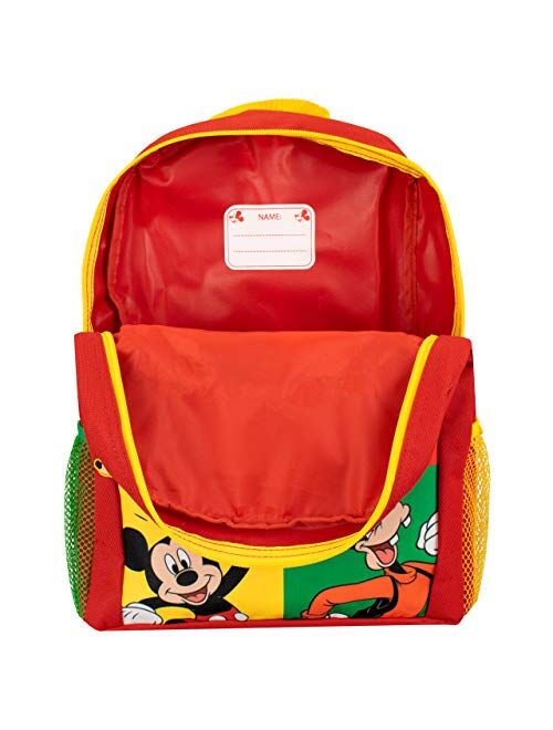Disney Boys Mickey Mouse Pluto Donald Duck and Goofy Backpack One Size Red