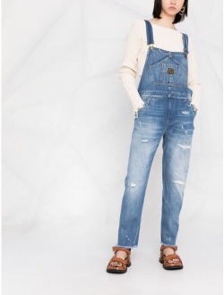 Washington Dee Cee distressed-effect denim dungarees