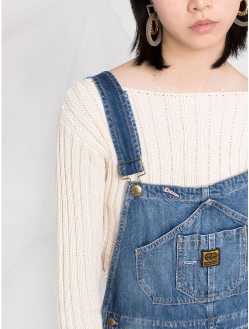 Washington Dee Cee distressed-effect denim dungarees
