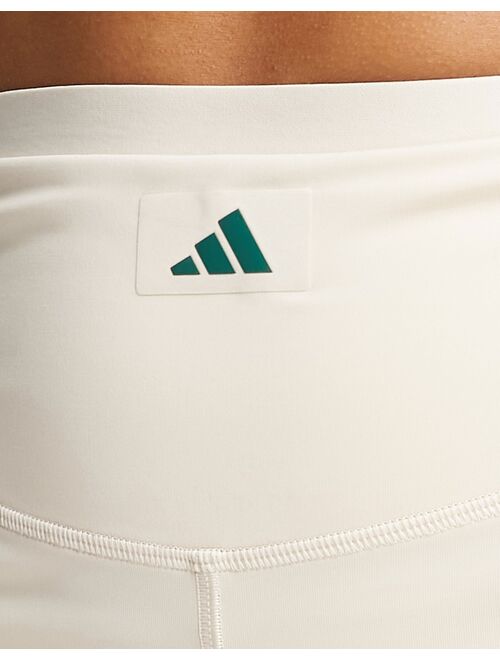 adidas performance adidas Sports Club shorts in off white
